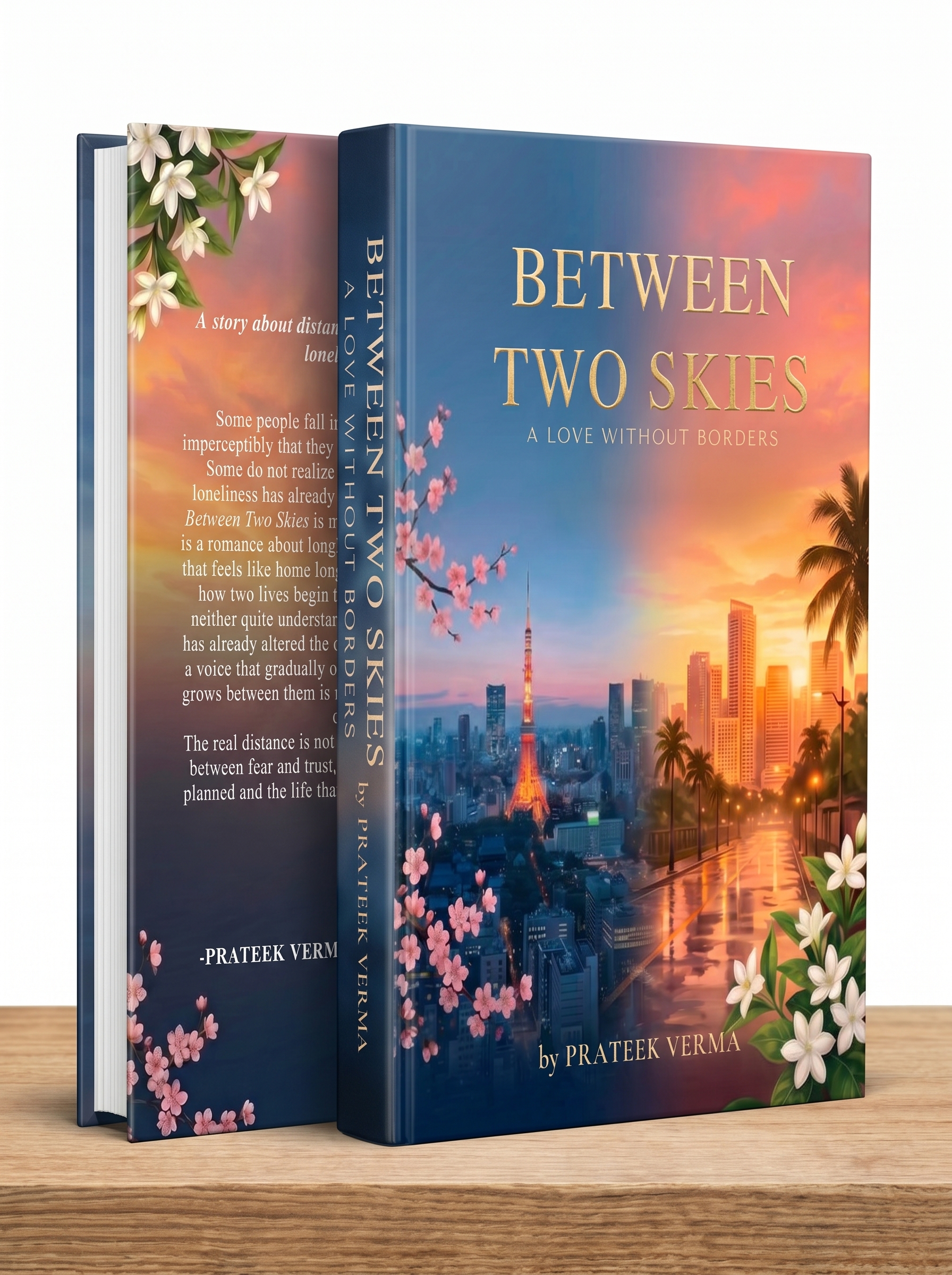BETWEEN TWO SKIES:A LOVE WITHOUT BORDERS mockup